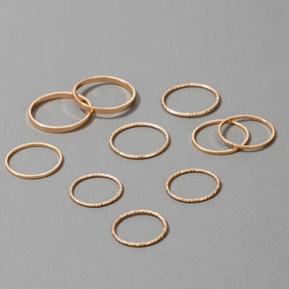 3/$30✨urban 10pc minimalist rings - Picture 2 of 3